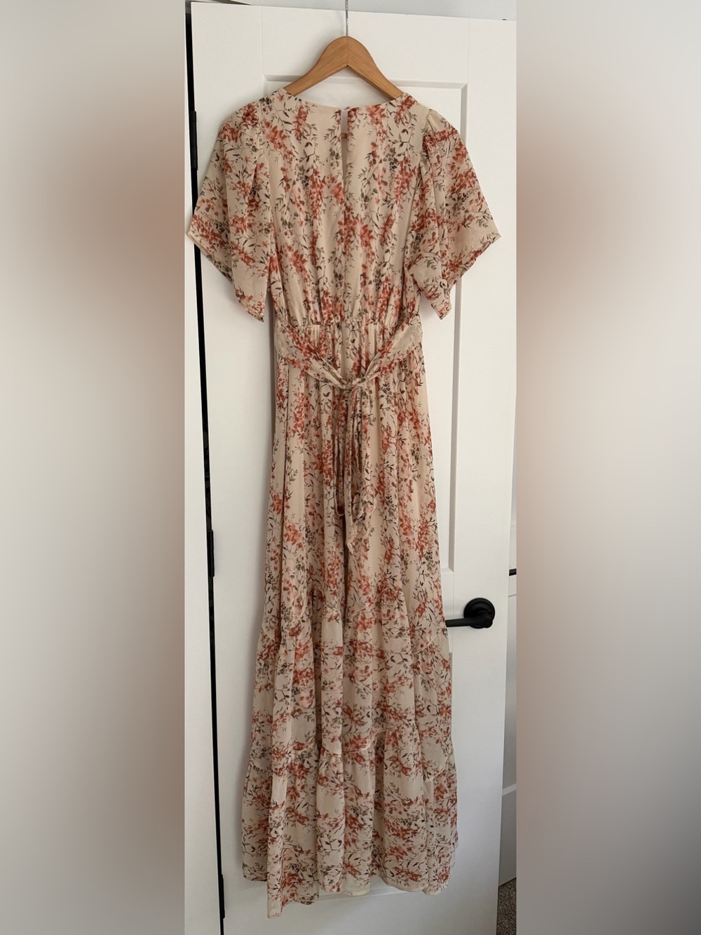 Baltic Born Katherine Maxi Dress Cream + Rust Floral - Picture 2 of 4